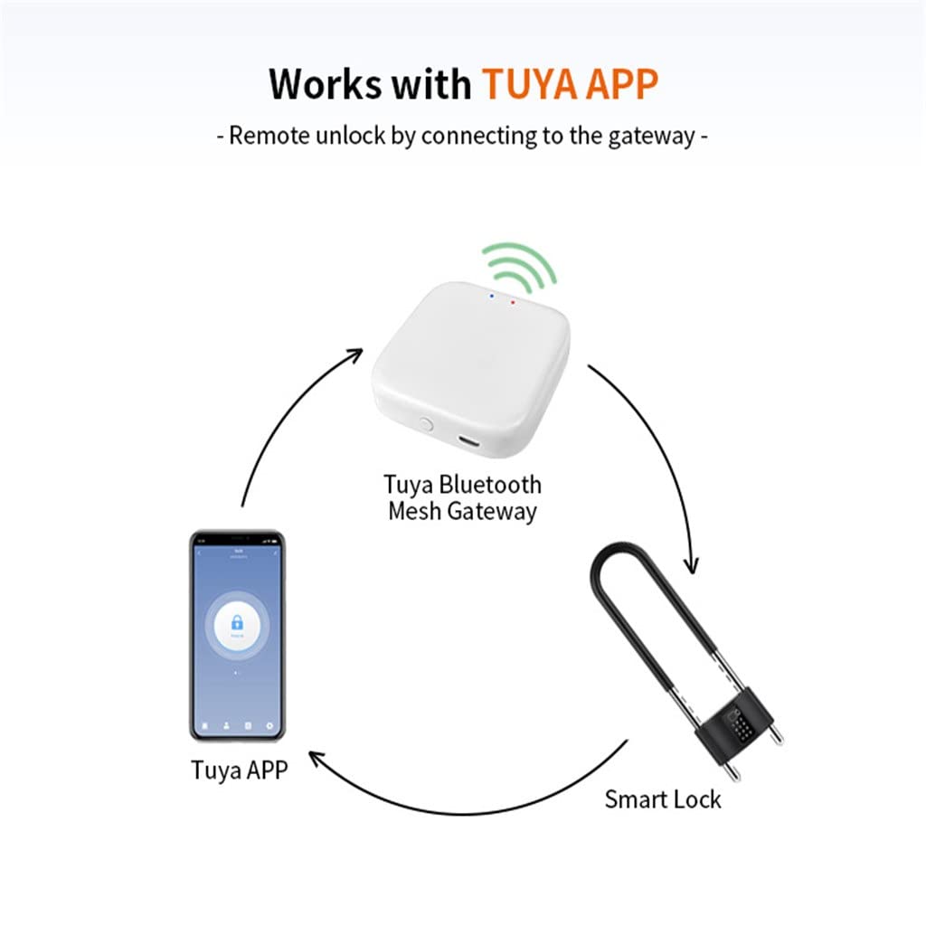 Smart Bike U-Lock Fingerprint APP Control Waterproof
