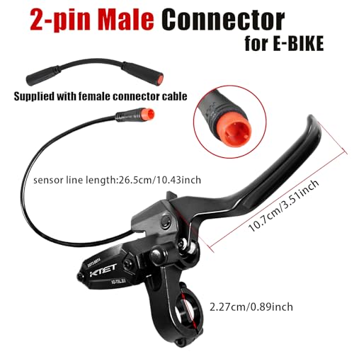 E-Bike 4-Piston Hydraulic Disc Brake Set Power-Off Pre-Bled