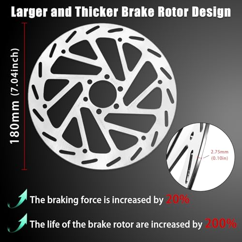 E-Bike 4-Piston Hydraulic Disc Brake Set Power-Off Pre-Bled