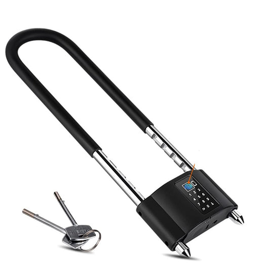 Smart Bike U-Lock Fingerprint APP Control Waterproof