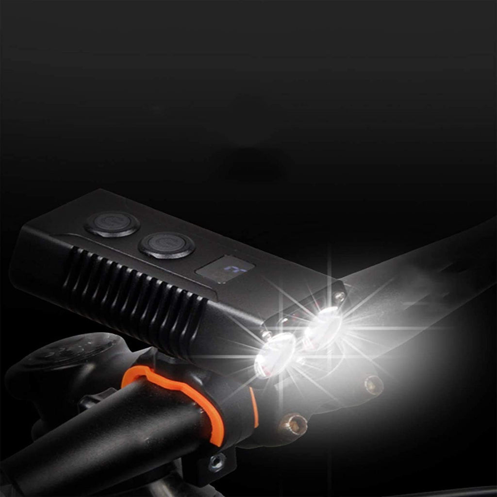 USB Rechargeable Bike Light High Lumens 2 LED 7 Modes