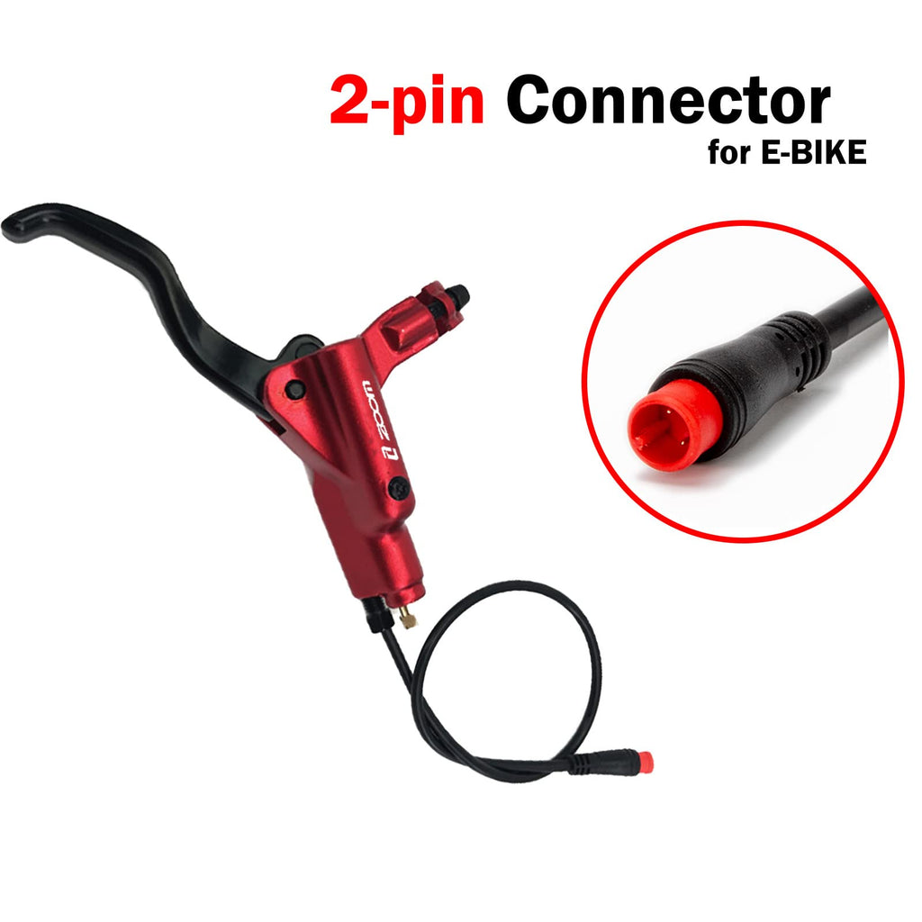 E-Bike Hydraulic Disc Brake Set 4-Piston Power-Off Pre-Bled