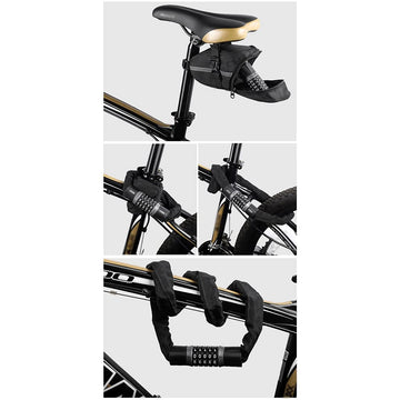 Anti-Theft Chain Bike Lock Steel Combination Lock 1.45M
