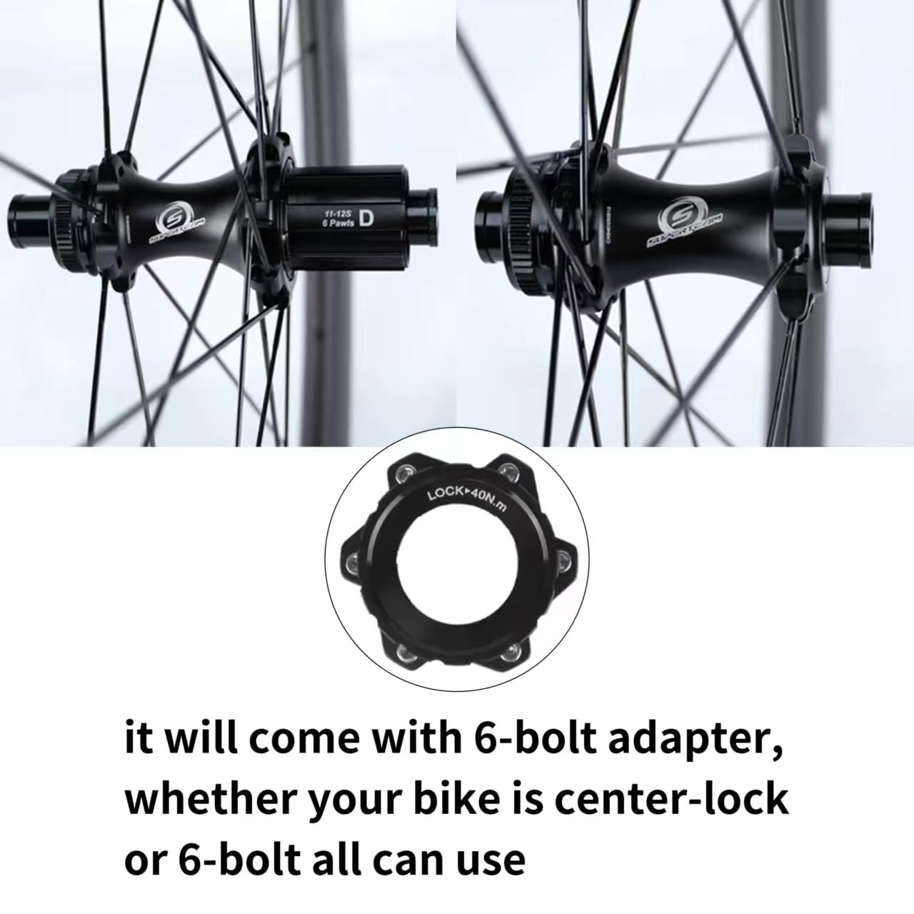 Carbon Road Bike Wheelset 50mm Tubeless Disc Brake Wheels