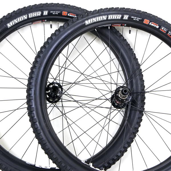 29er Fat Bike Wheelset with 29x2.4 Tires Thru Axle Pair