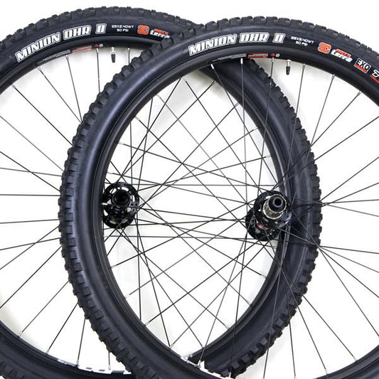 29er Fat Bike Wheelset with 29x2.4 Tires Thru Axle Pair
