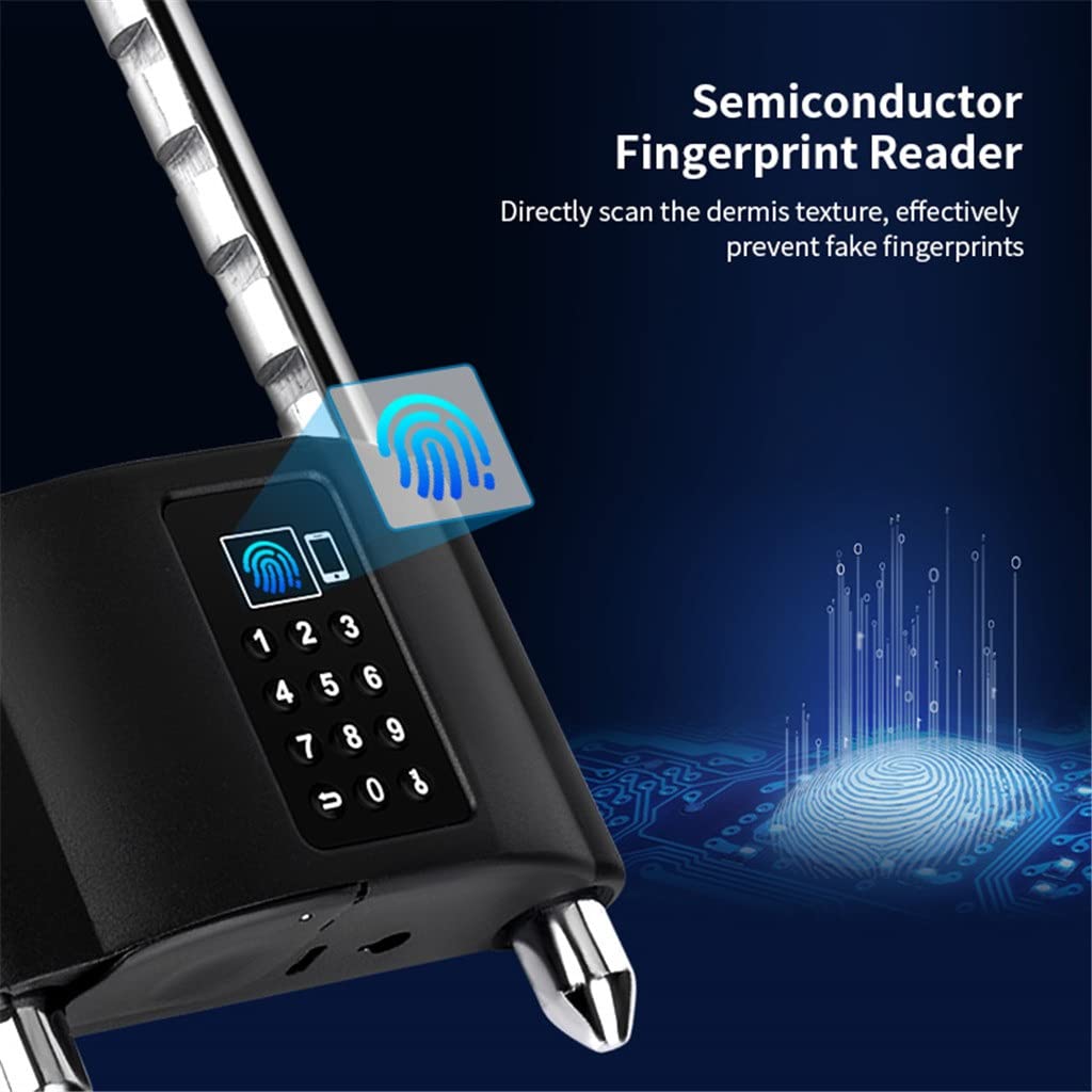 Smart Bike U-Lock Fingerprint APP Control Waterproof