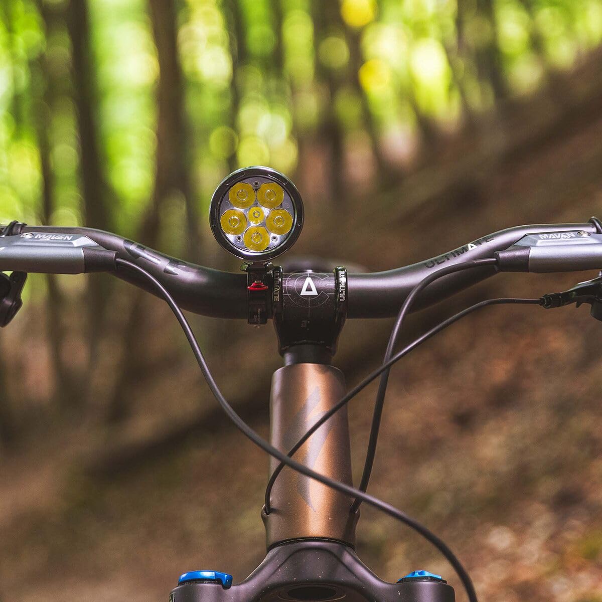 Bike Light 6000 Lumens USB-C Rechargeable IP67 Waterproof