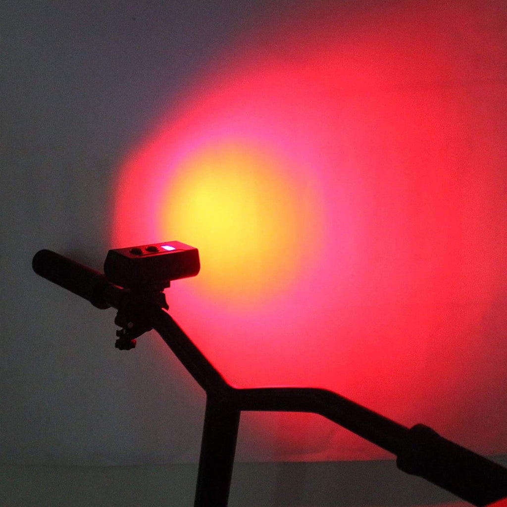 USB Rechargeable Bike Light High Lumens 2 LED 7 Modes