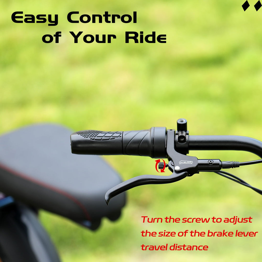 E-Bike Hydraulic Disc Brake Set Pre-Bled Mineral Oil Front & Rear