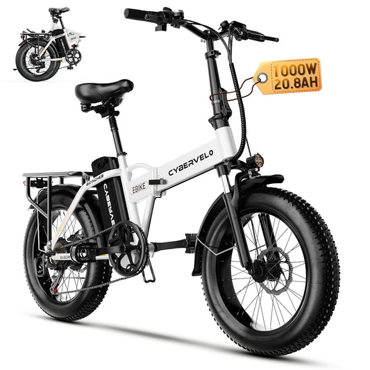 Folding Electric Bike 750W Motor 20-Inch Fat Tires