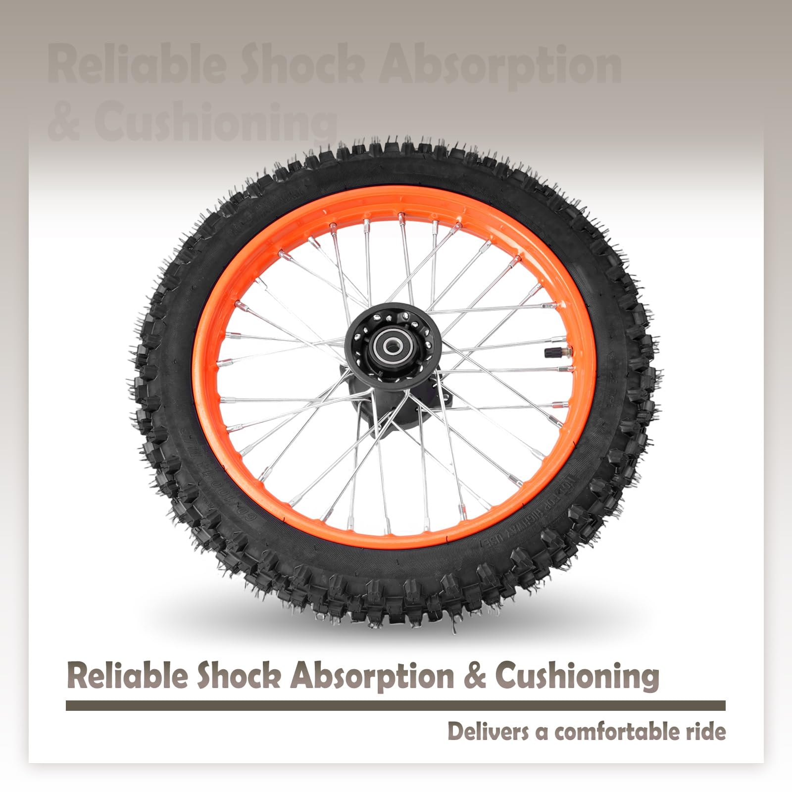 E-Bike Front Wheel Tire 60/100-14 Rubber Replacement Tire