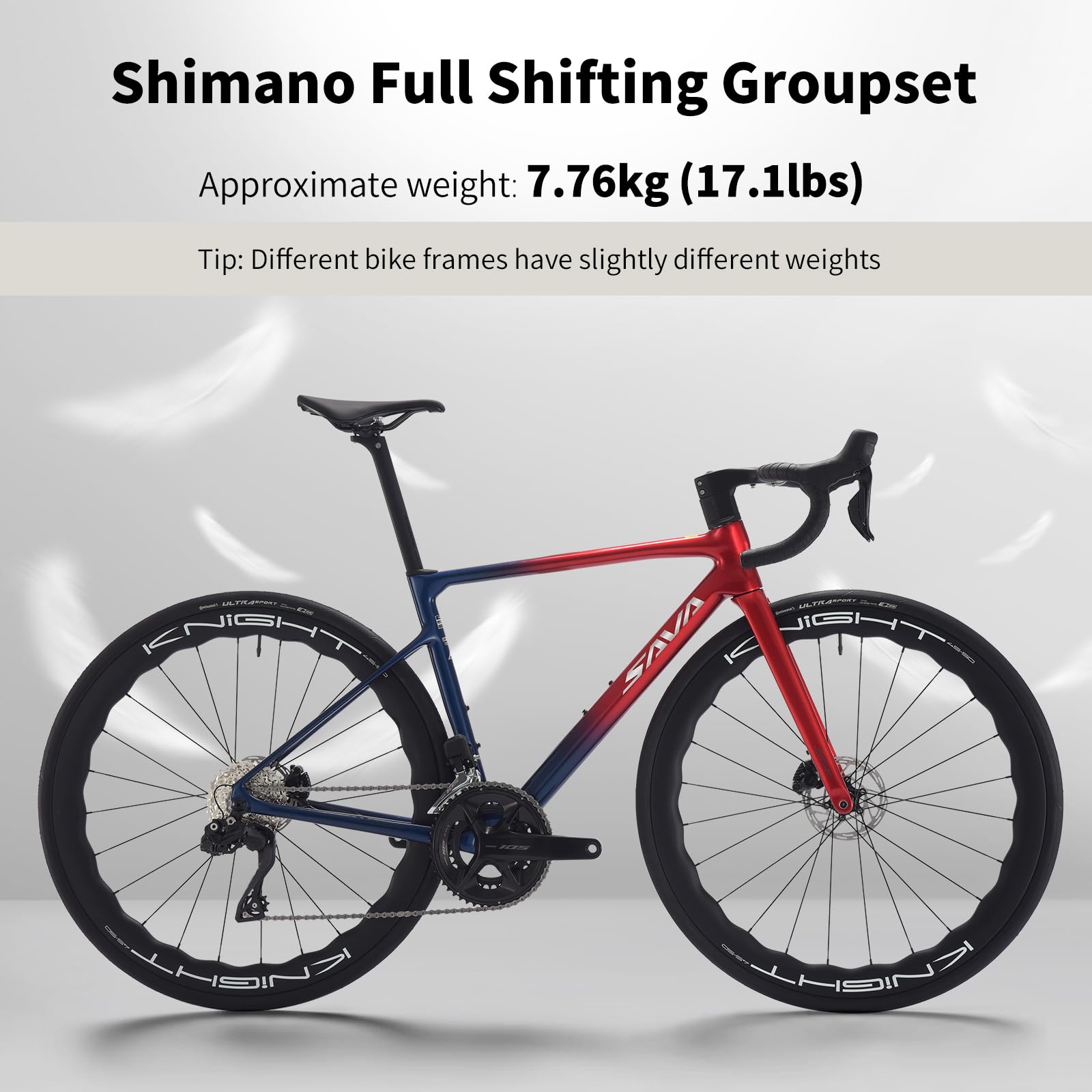 T1000 Full Carbon Road Bike Shimano 105 R7170 24-Speed Disc Brake