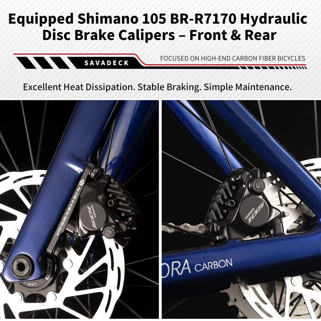 Full Carbon Racing Bike Shimano R7120 24-Speed Hydraulic Disc Brake