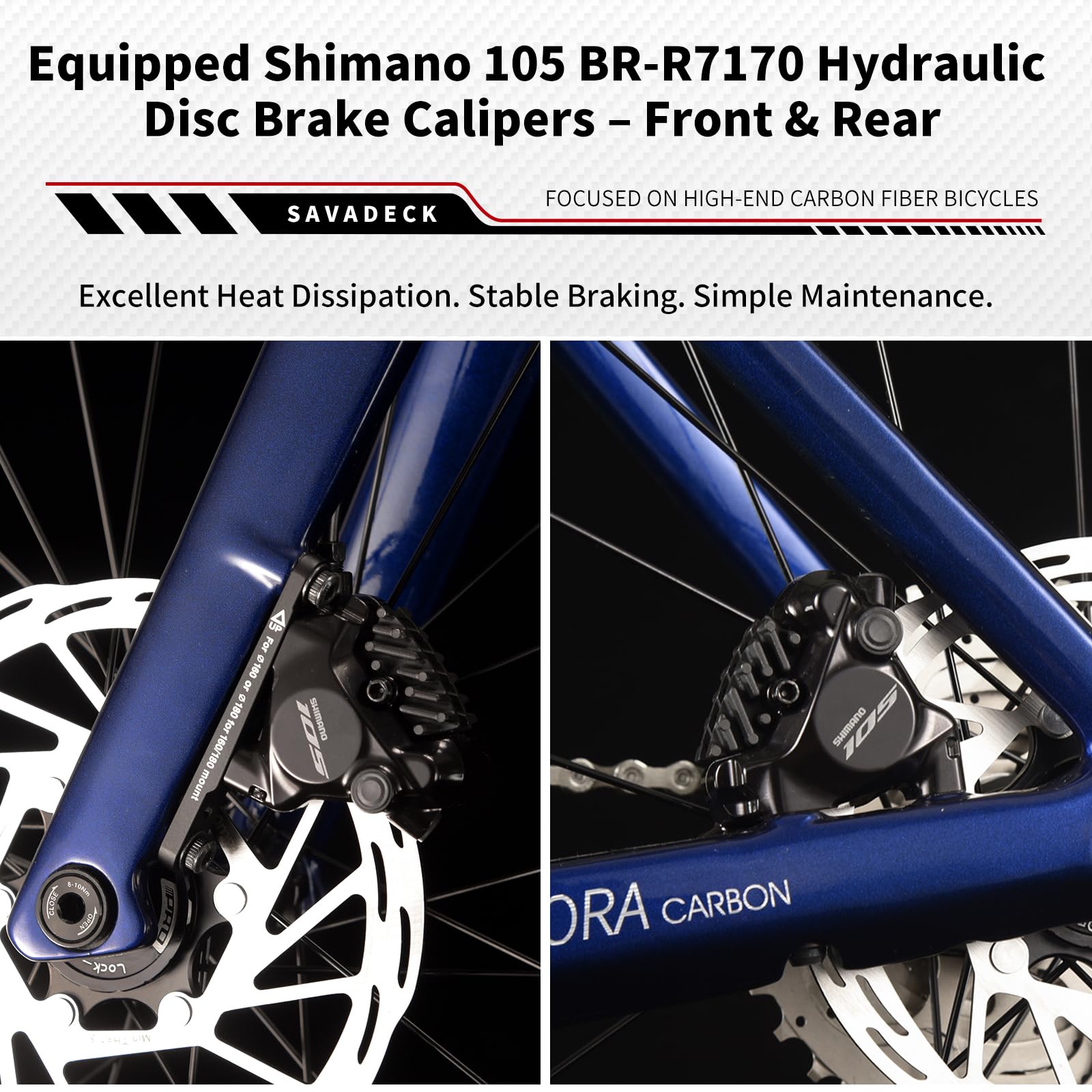 Full Carbon Racing Bike Shimano R7120 24-Speed Hydraulic Disc Brake