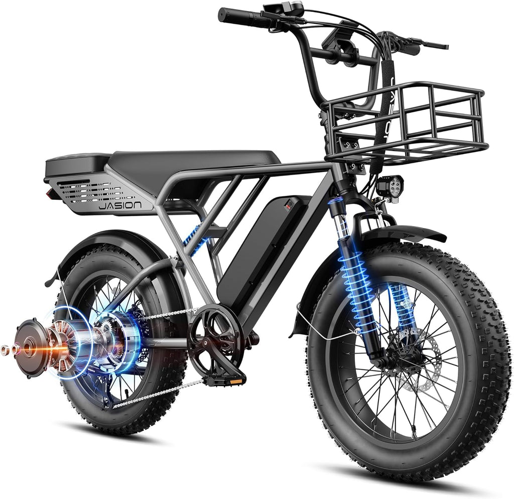 Electric Dirt Bike 2000W/3000W Peak Motor Fat Tires Hydraulic Brakes