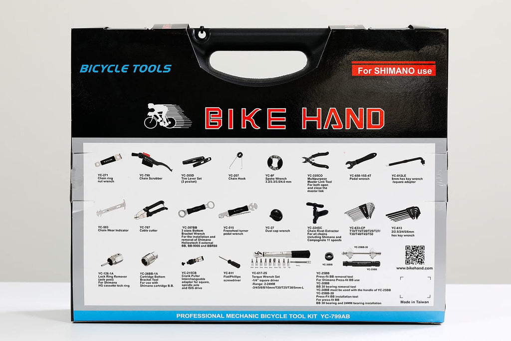 Bike Repair Tool Kit with Torque Wrench Storage Case