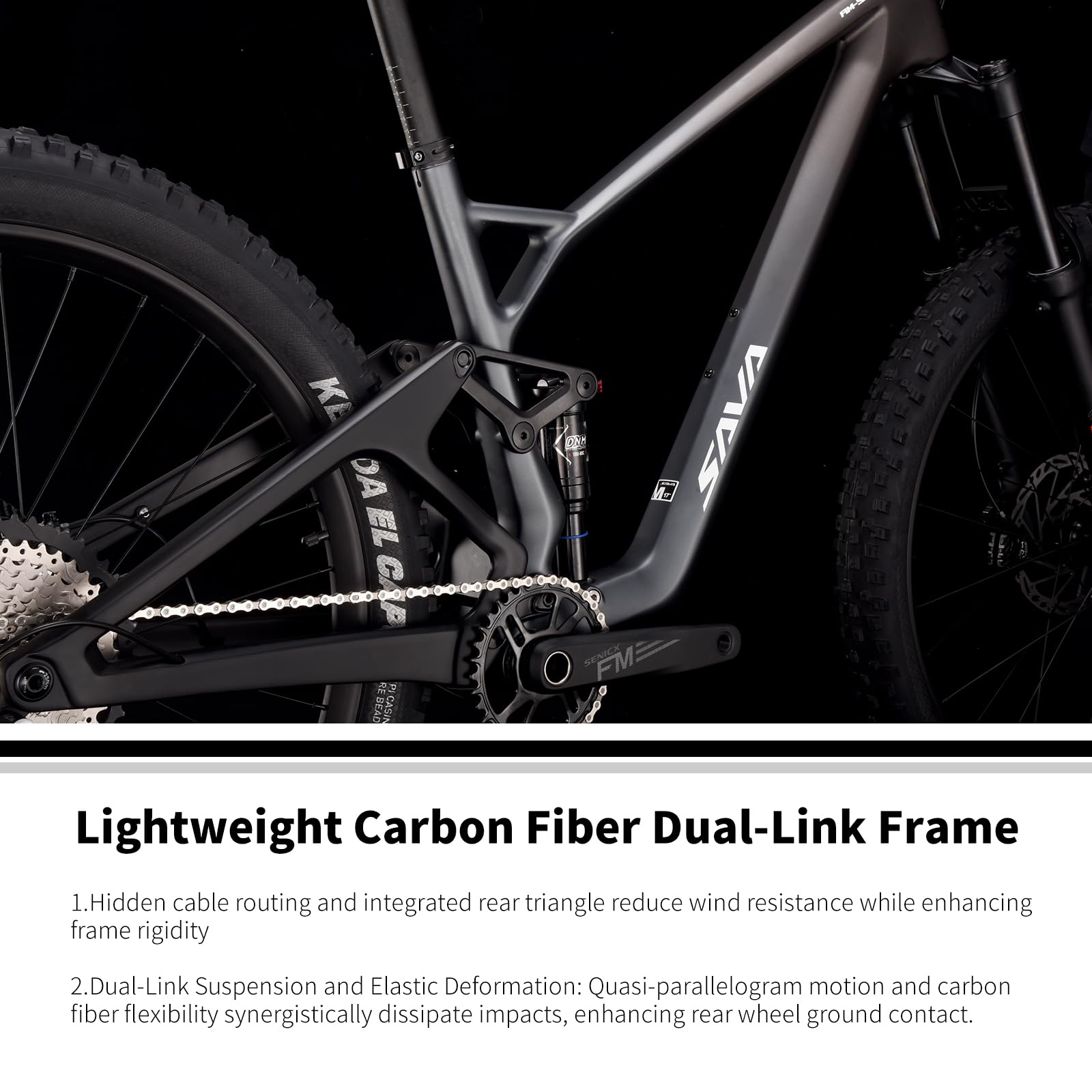 Titan 612 Carbon Fiber Soft Tail Mountain Bike