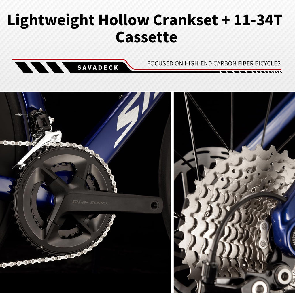 Full Carbon Racing Bike Shimano R7120 24-Speed Hydraulic Disc Brake