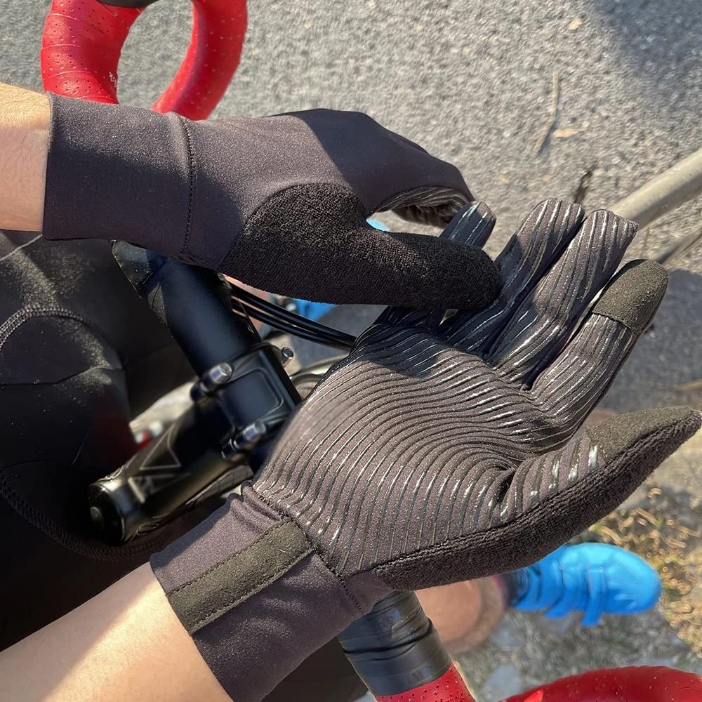 MVNOIRE Cycling Gloves Fingers Men‘S Women Breathable non-Slip touch Screen Bike