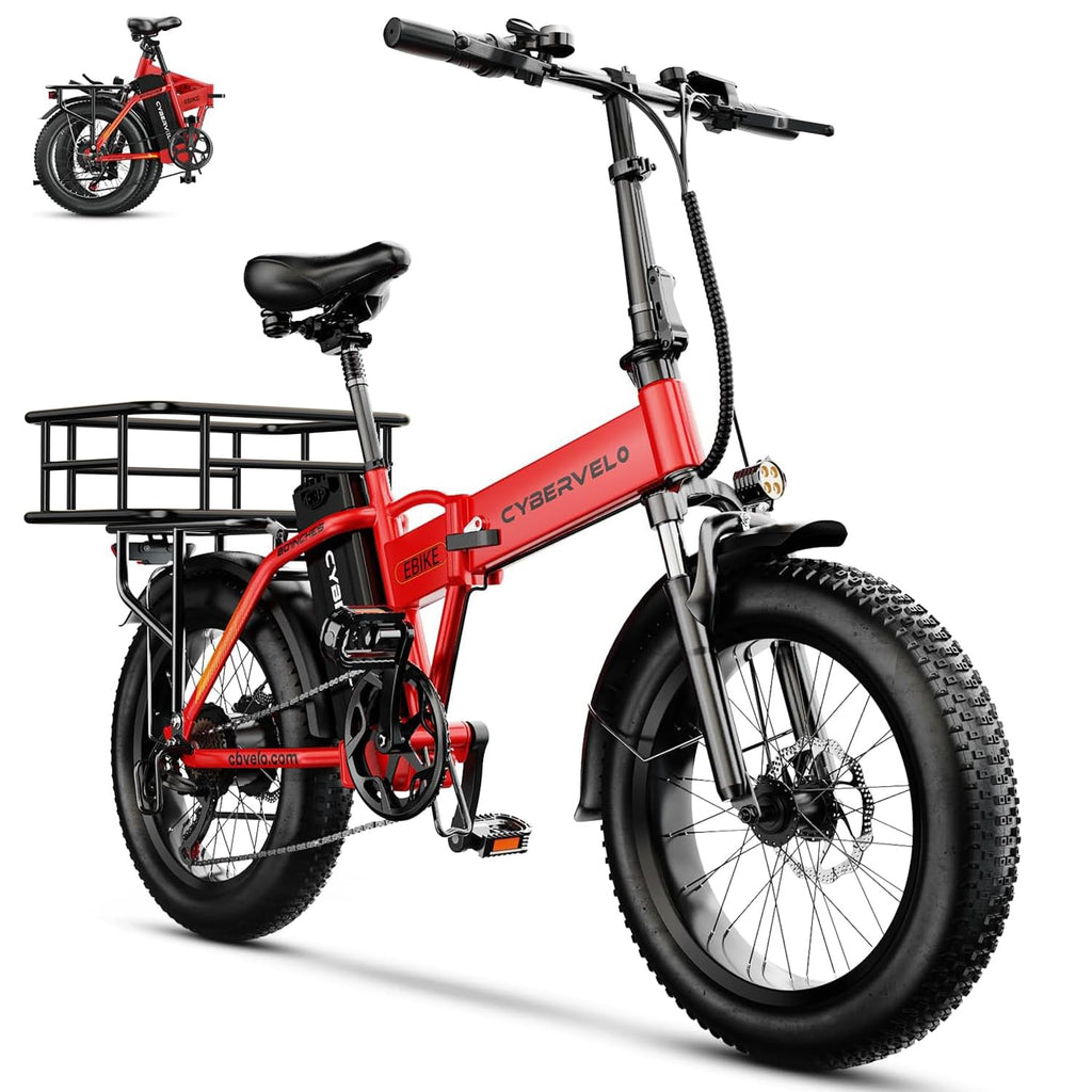 Folding Electric Bike 750W Motor 20-Inch Fat Tires