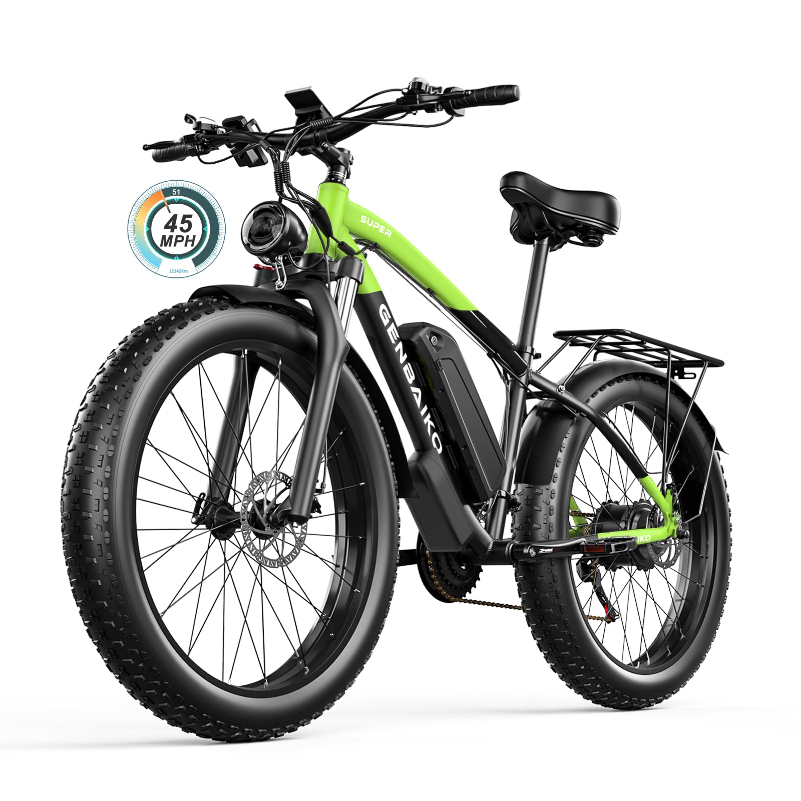 2500W Peak 26" Fat Tire Electric Bike