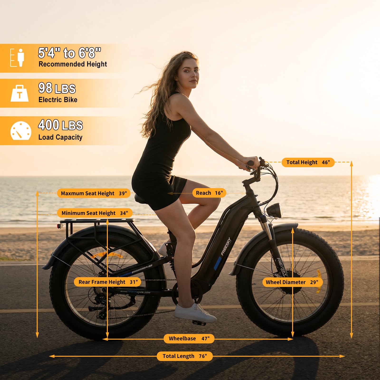 Dual Motor Electric Mountain Bike Full Suspension 26-Inch Fat Tires