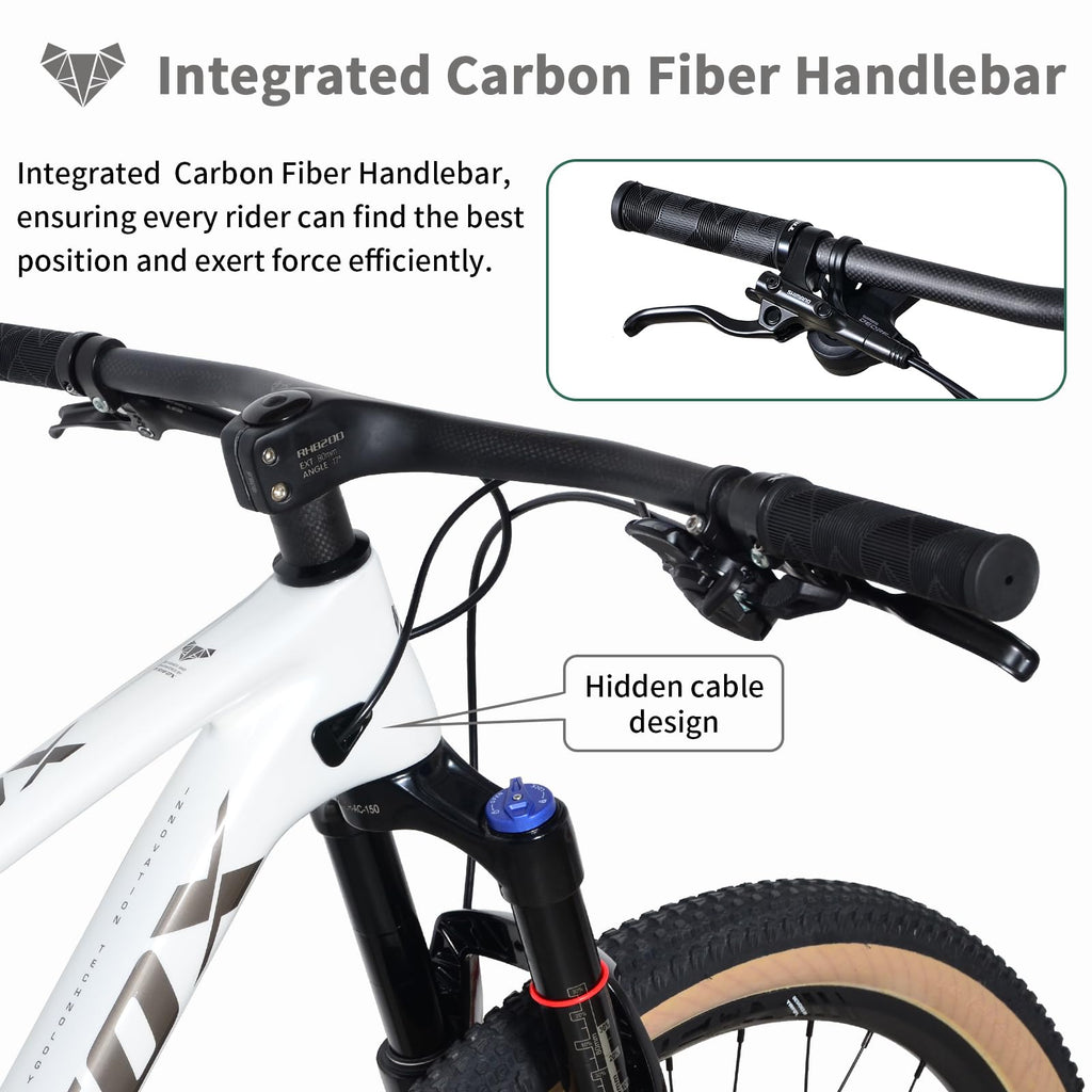 29er Carbon Full Suspension Mountain Bike, 12-Speed, 140mm Air Fork