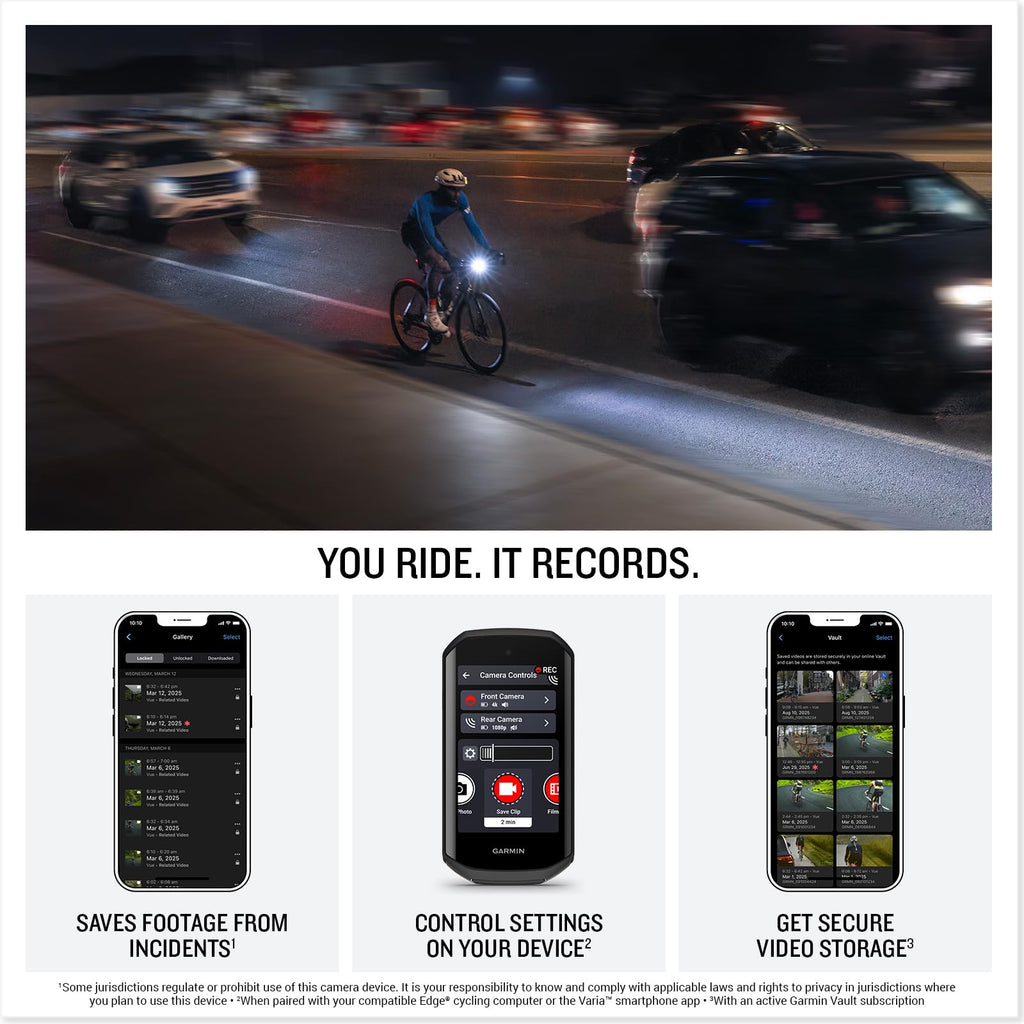 Bike Camera Headlight 4K Video Recording 600-Lumen Smart Light