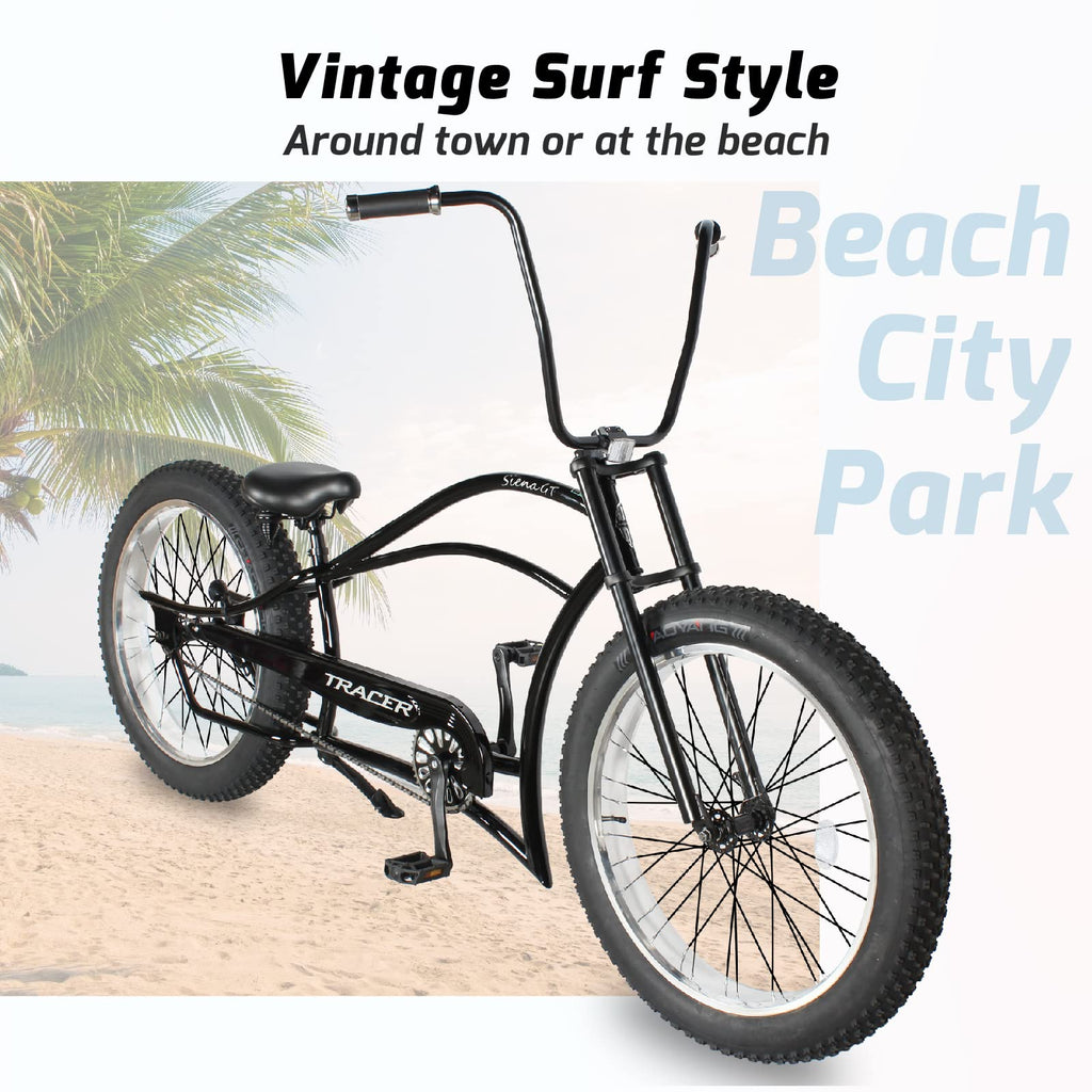 Stretch Beach Cruiser Bike 1/3/7-Speed Fat Tires
