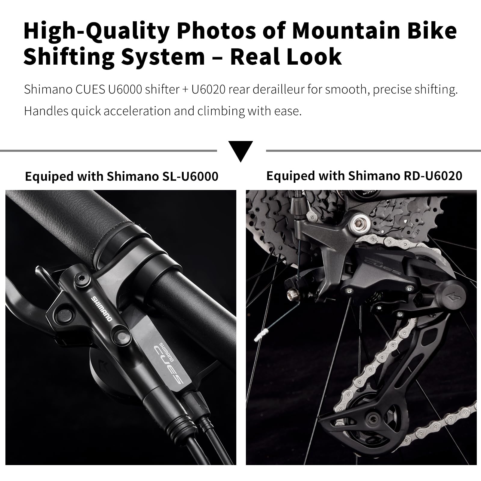 Carbon Fiber MTB Bike Shimano U6000 10-Speed Hydraulic Disc Brake