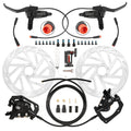 E-Bike 4-Piston Hydraulic Disc Brake Set Power-Off Pre-Bled