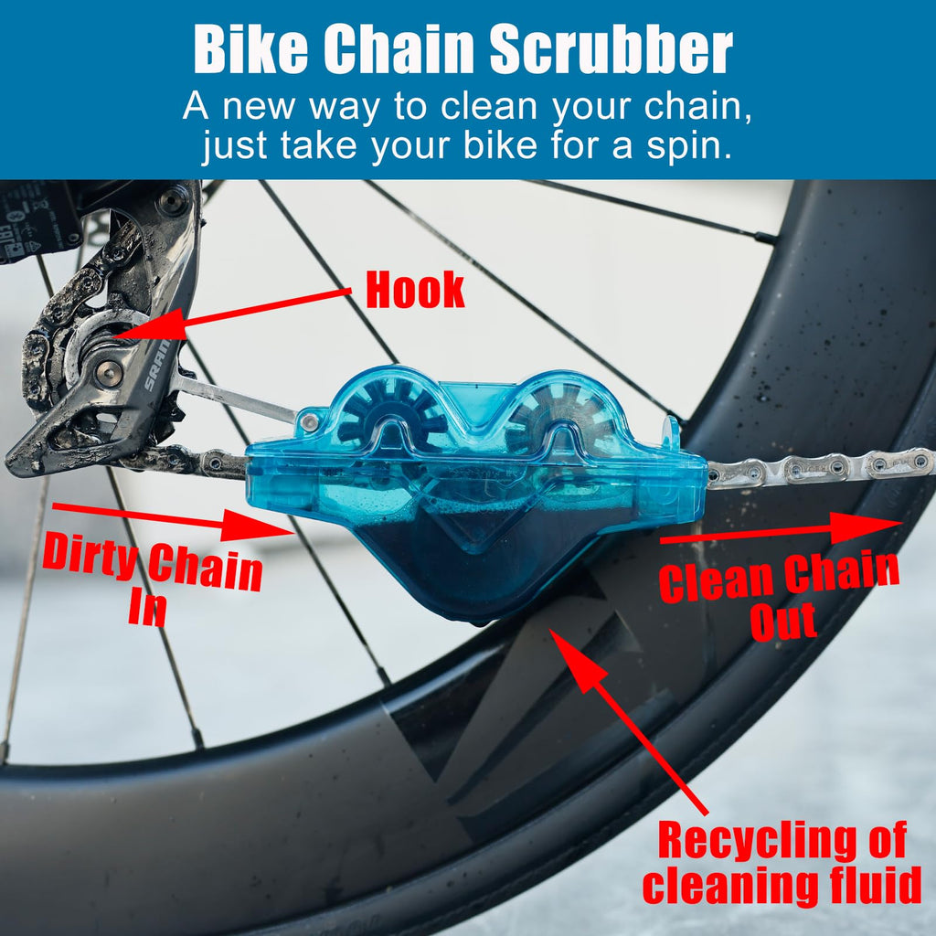 Bike Cleaning Kit Chain Cleaner Degreaser Chain Lube Tools