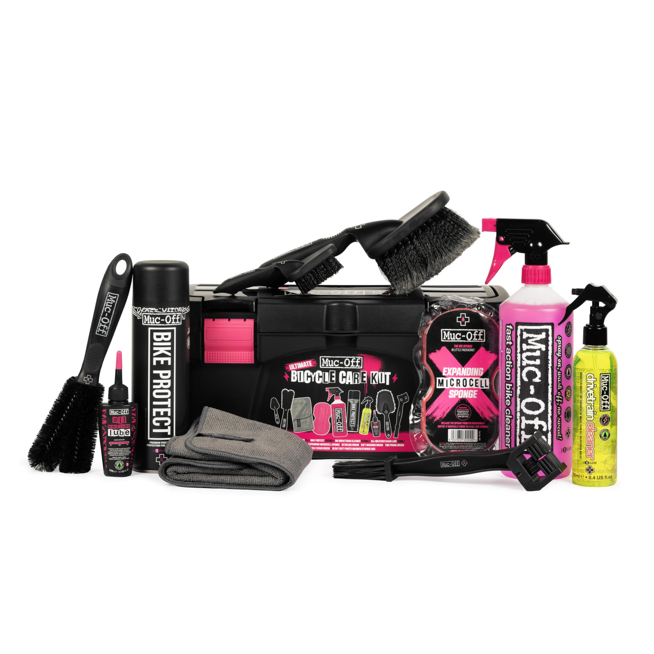 Ultimate Bike Cleaning Kit Cleaner Protectant and Brushes