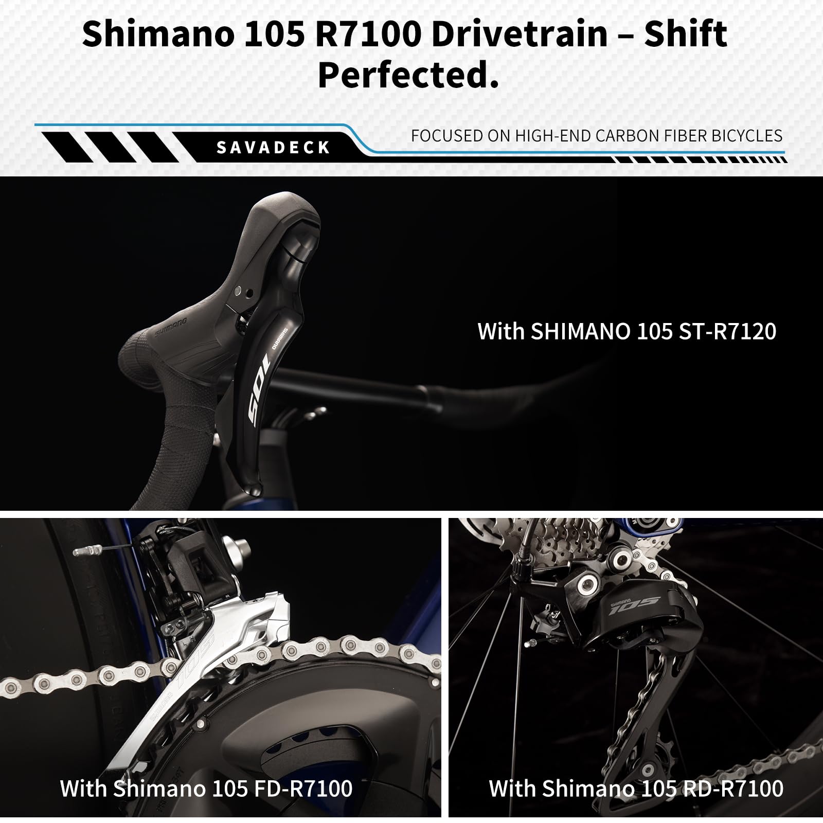Full Carbon Racing Bike Shimano R7120 24-Speed Hydraulic Disc Brake