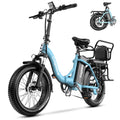 Folding Electric Bike 1000W Motor 20-Inch Fat Tires 7-Speed Step-Thru