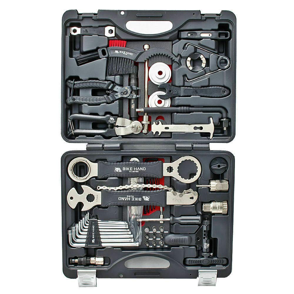 Bike Repair Tool Kit with Torque Wrench Storage Case