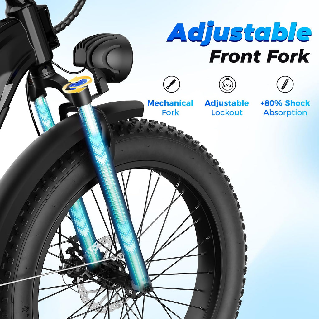 Electric Mountain Bike 1800W Motor 26x4.0 Fat Tires