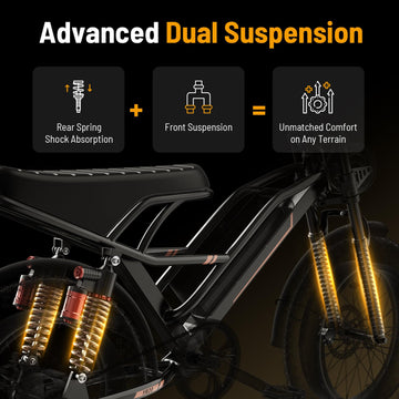 3000W 20” Fat Tire Electric Dirt Bike – 80-Mile Range