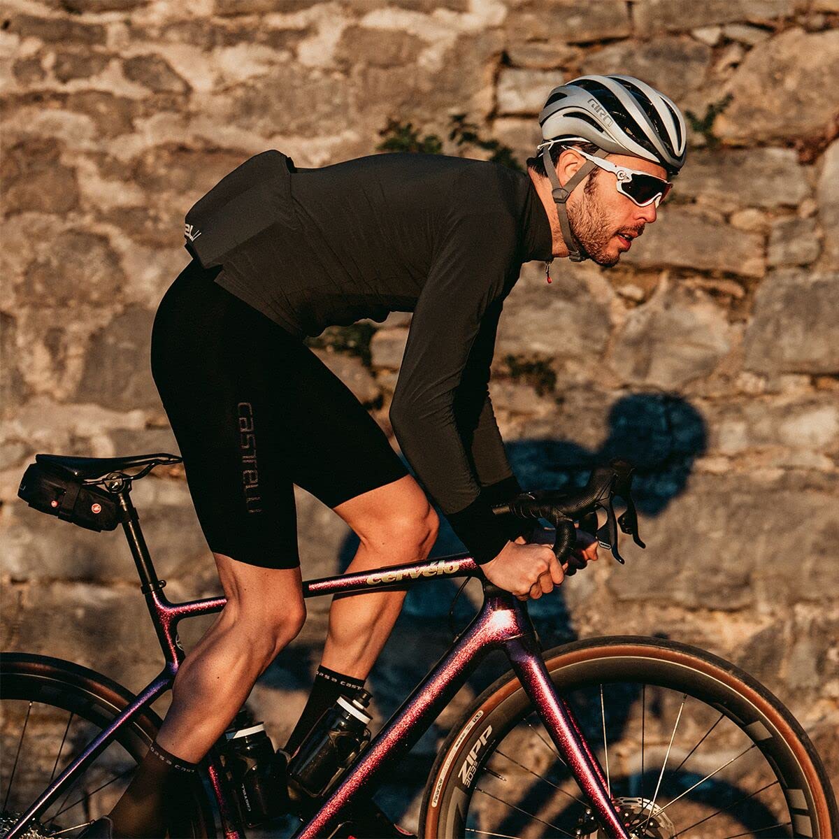 CASTELLI, Flight Air Long-Sleeve Jersey - Men's, Black, XL