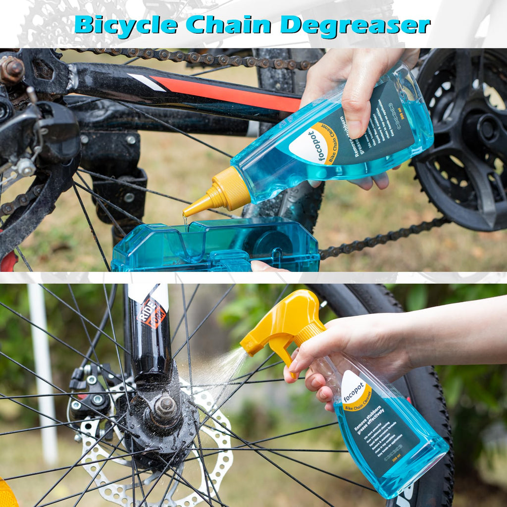 Bike Cleaner Kit with Degreaser Lubricant Chain Cleaning Tools