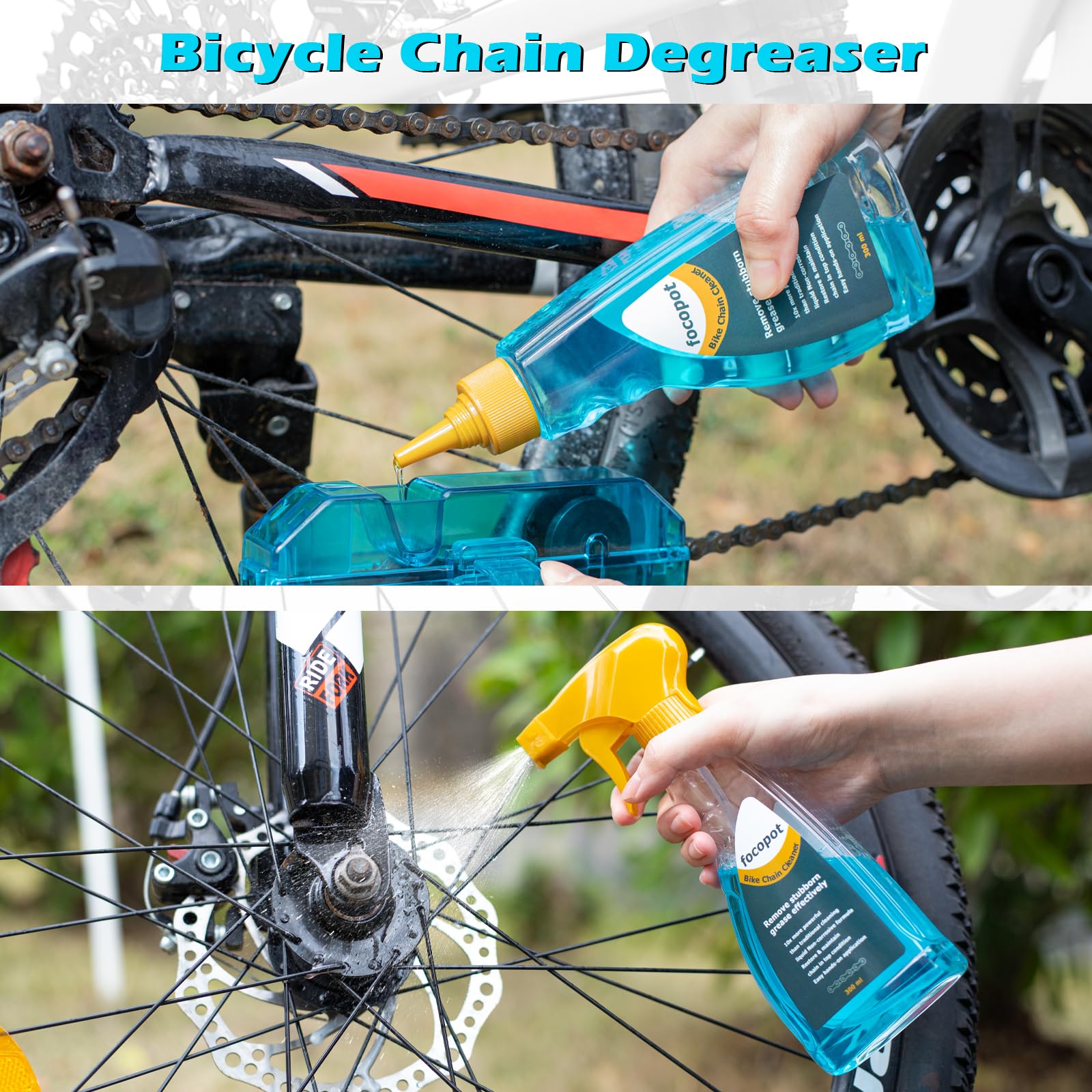 Bike Cleaner Kit with Degreaser Lubricant Chain Cleaning Tools