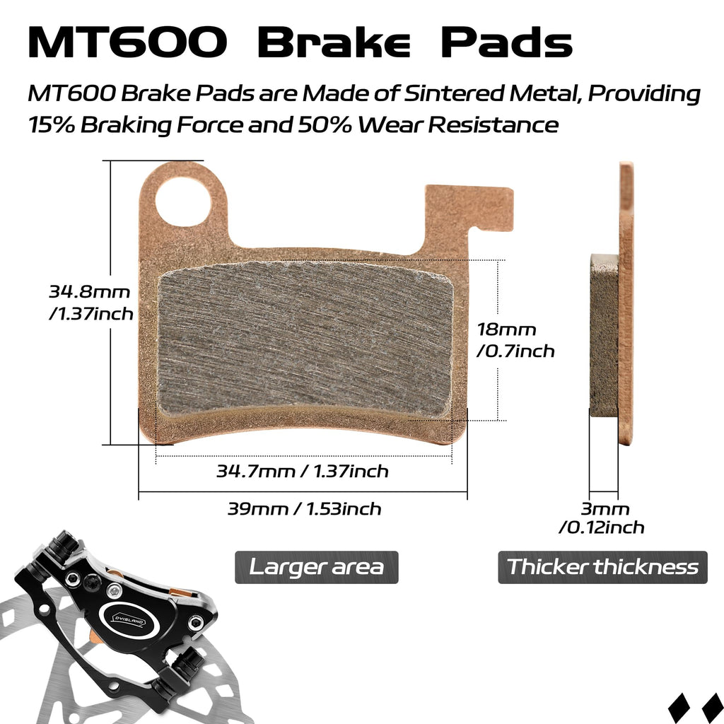 E-Bike Hydraulic Disc Brake Set Pre-Bled Mineral Oil Front & Rear