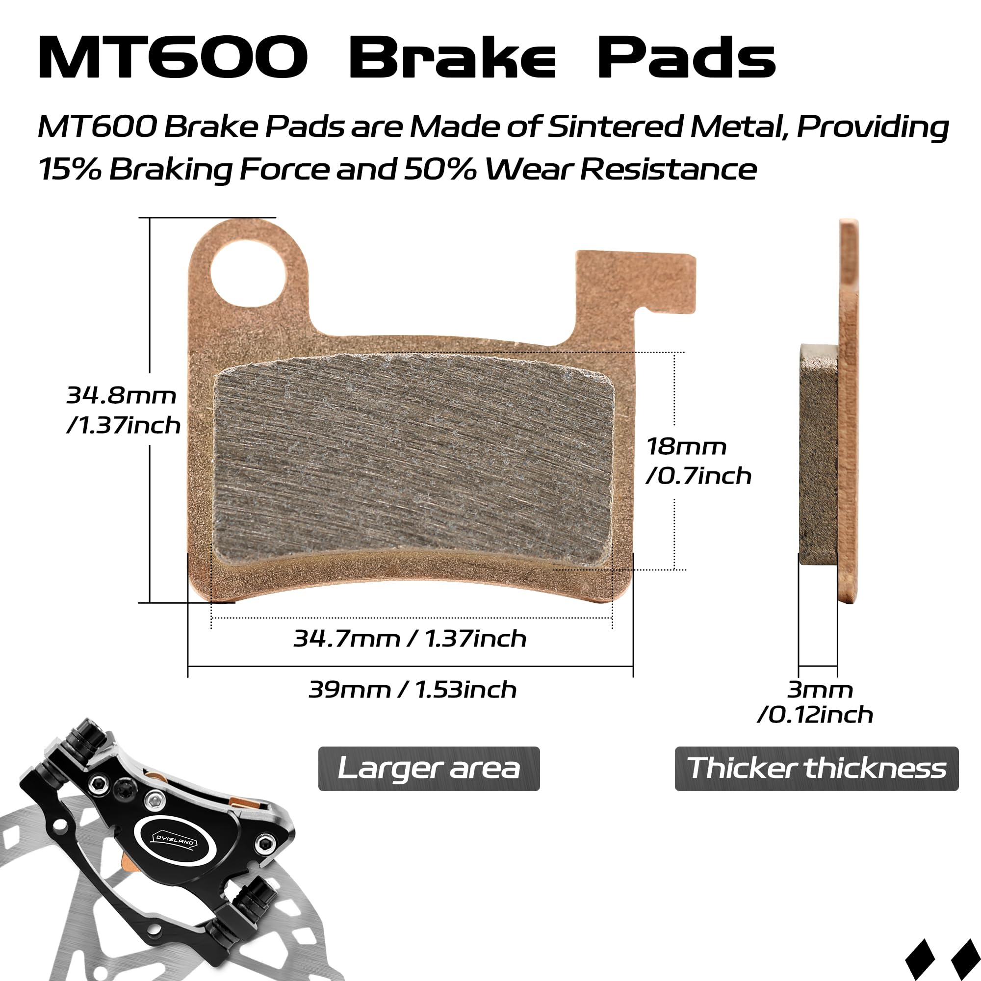 E-Bike Hydraulic Disc Brake Set Pre-Bled Mineral Oil Front & Rear