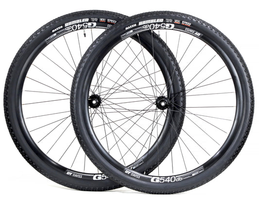 700C Gravel Bike Wheelset with 700x50 Tires Tubes and Disc Rotors