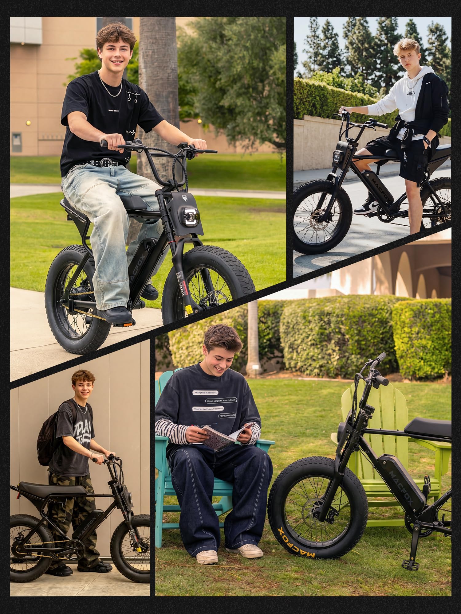 Electric Bike 750W Motor 20x4 Fat Tires Class 2