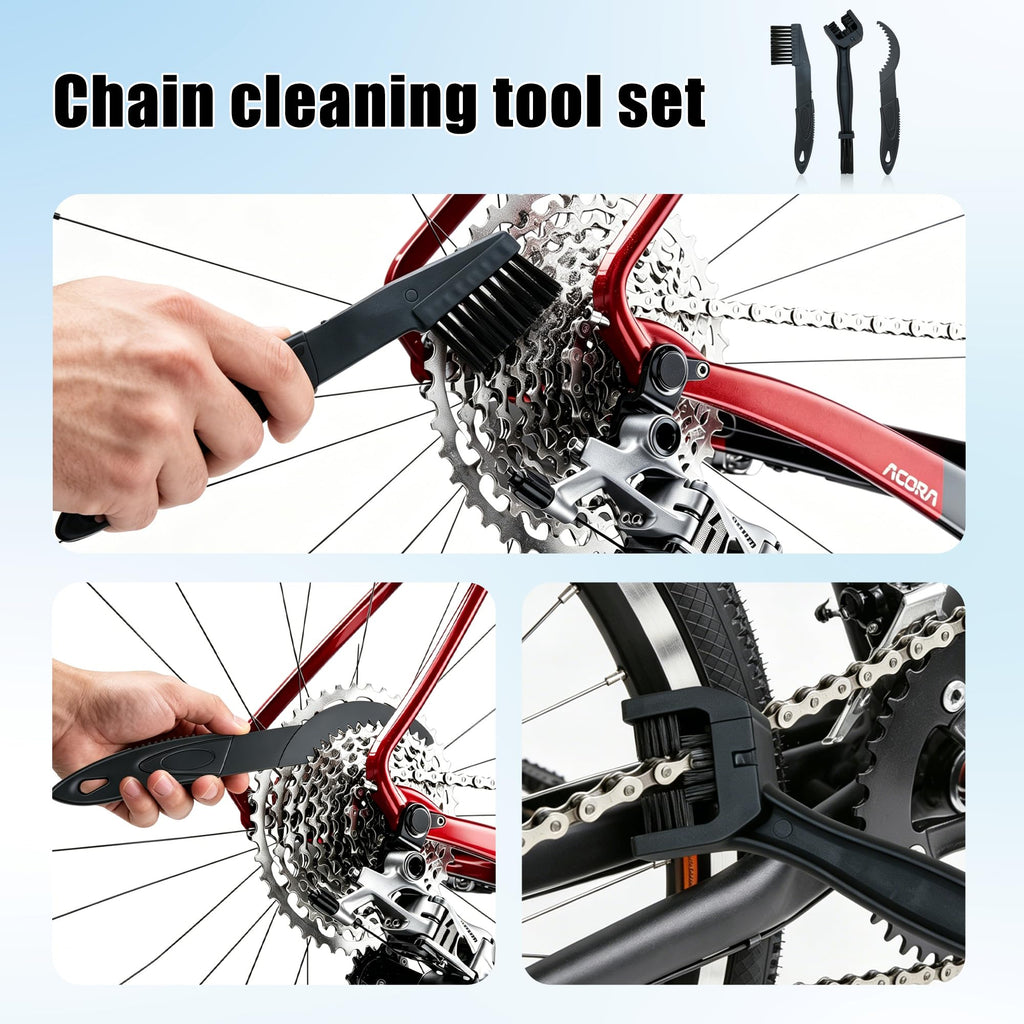 Bike Cleaning Kit Chain Cleaner Degreaser Chain Lube Tools