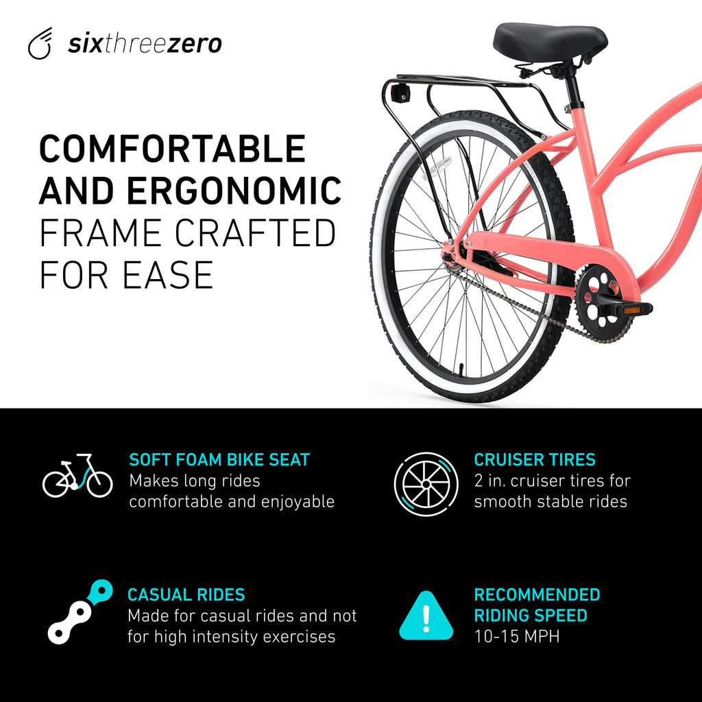 sixthreezero Around The Block Women's Beach Cruiser Bike