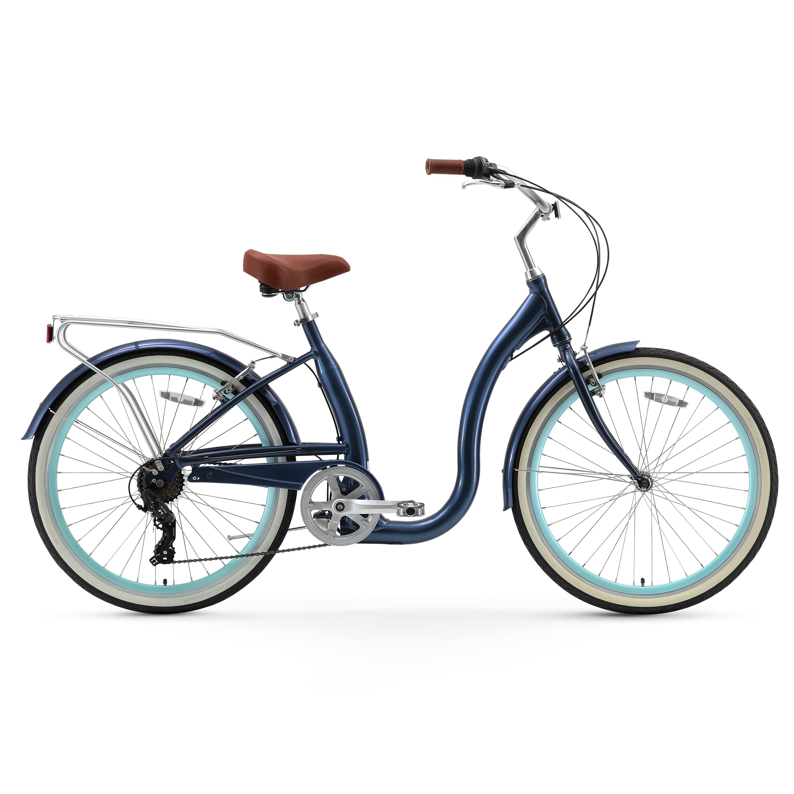 sixthreezero sixthreezero Easy Boarding Women's 7-Speed Bicycle, Teal