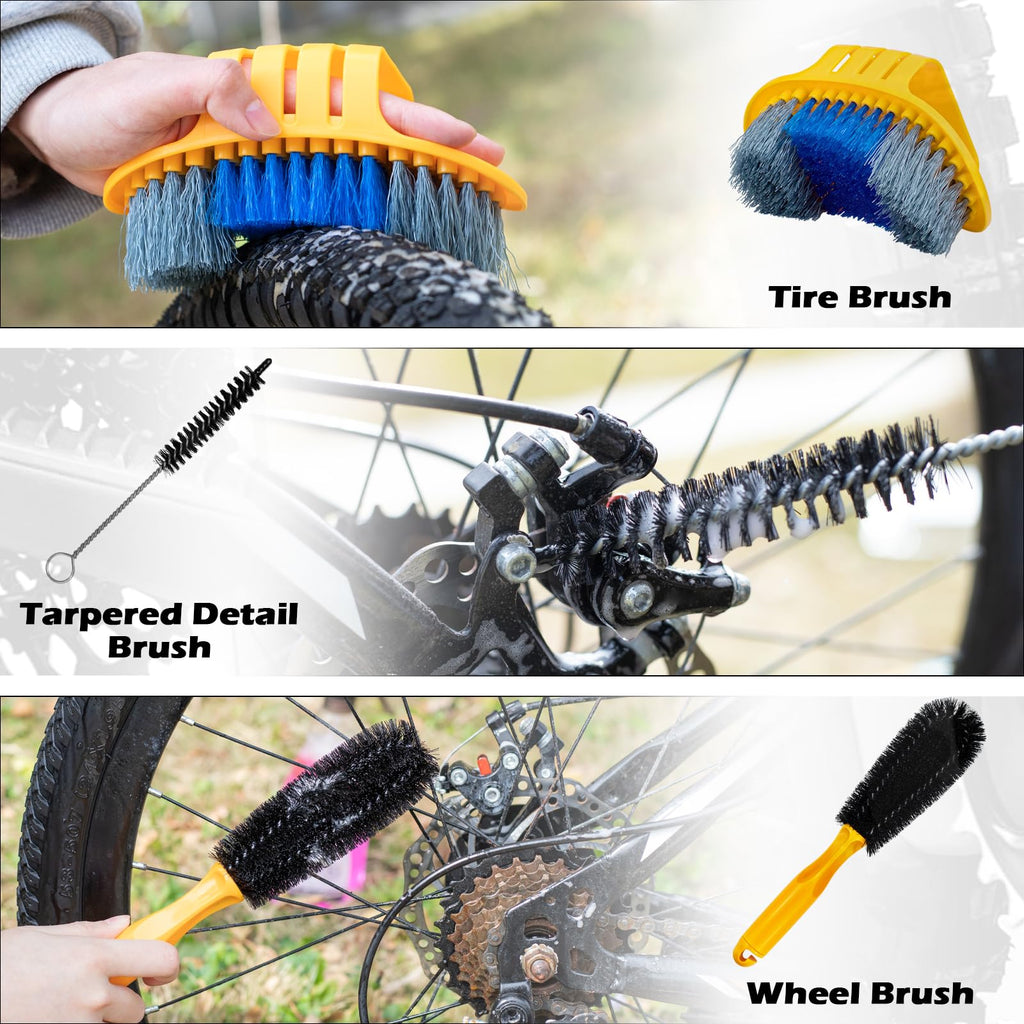 Bike Cleaner Kit with Degreaser Lubricant Chain Cleaning Tools
